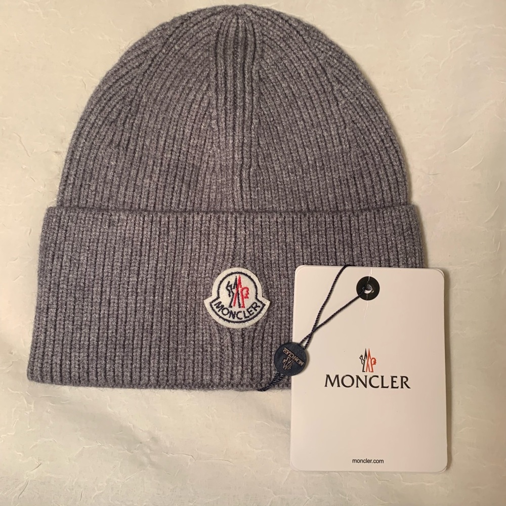 Moncler Beanie Grey (NWT)